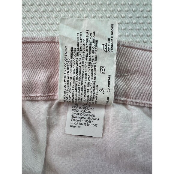 2 Pairs Gloria Vanderbilt Amanda Jeans Pink & Charcoal Grey Womens 10 NWT - Picture 7 of 16